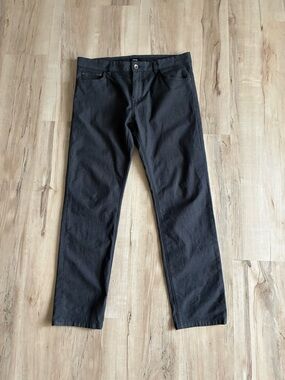 Boss Hugo Boss Stretch Regular Fit Men's Black Straight Pants 34x34